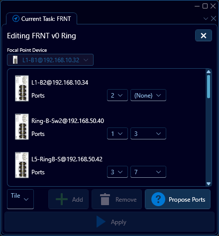 FRNT V0 interface