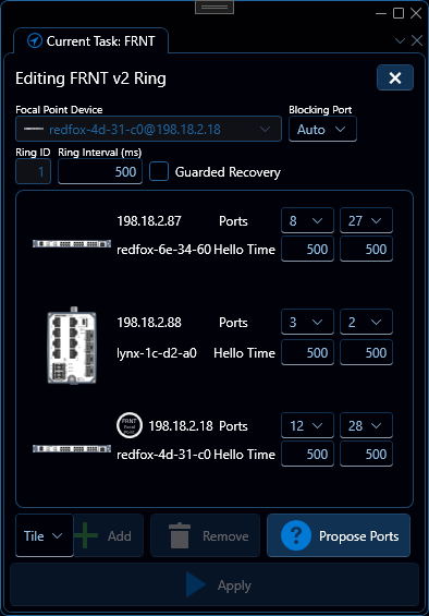 FRNT V2 interface