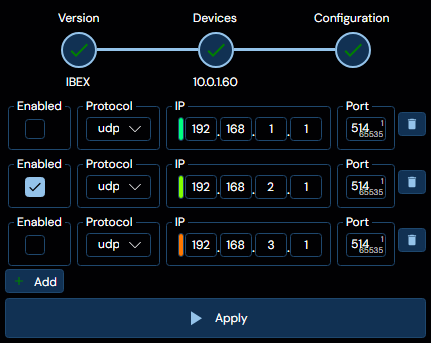 Depicted is an overview of the WeConfig logging configuration tab