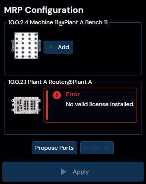MRP interface