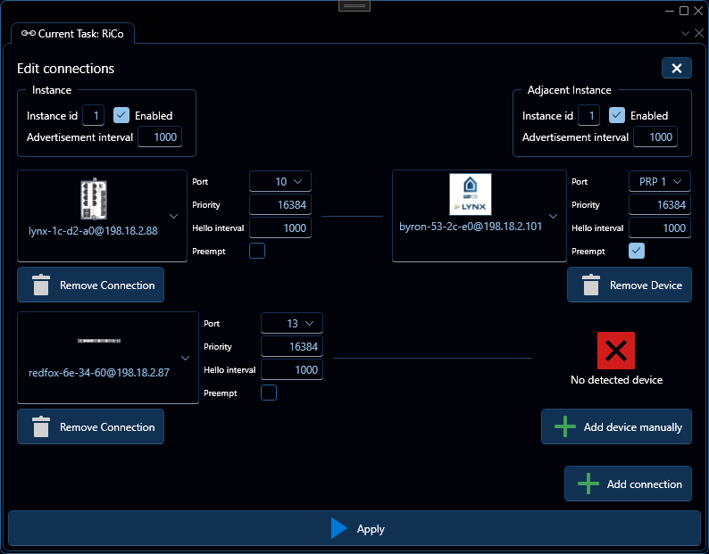 Rico v3 interface