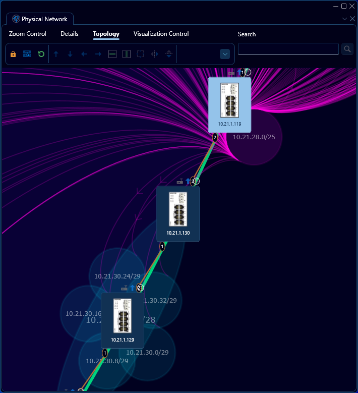 Depicted is the selected subnet