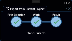 Export Project - Step 2: Result