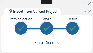 Export Project - Step 2: Result
