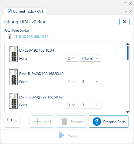 FRNT V0 interface