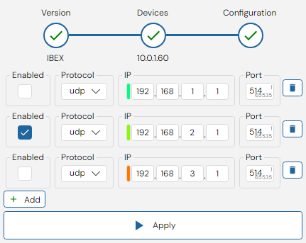 Depicted is an overview of the WeConfig logging configuration tab