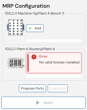 MRP interface