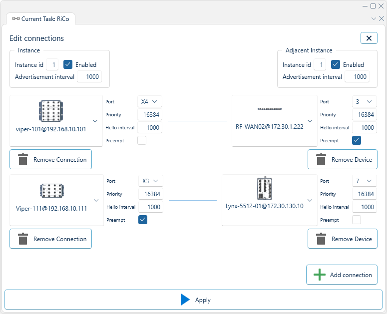 Rico v3 interface