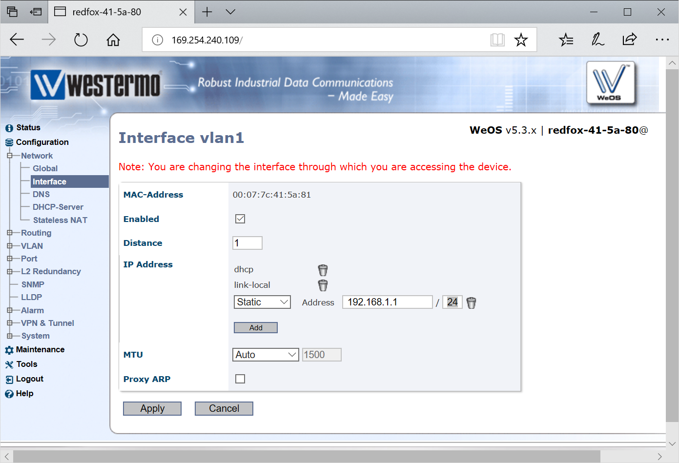 Adding Static Address